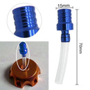 Motorcycle Gas Fuel Cap Valve Vent Breather Hose for ATV Dirt Bike(Blue)