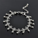 Women Beach Daisy Flowers Anklet Bracelet Bell Tassel Foot Jewelry Ankle Chain