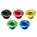 MUQZI CNC MTB Road Bike M19 Crank Cover Screws Crankset Bolt Cap (Blue)