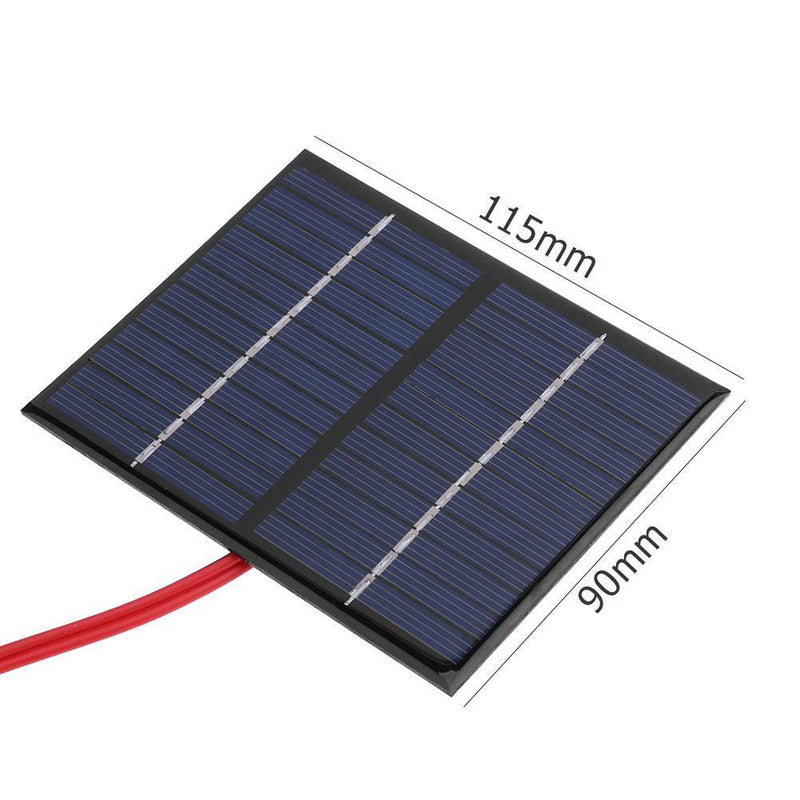 1.5W 12V Solar Cell Polysilicon Flexible DIY Solar Panel Power Bank w/Clip