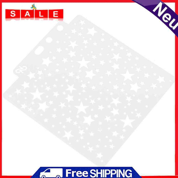 Star Hollow Lace Ruler Embossing Theme Template DIY Photo Album Drawing Tool