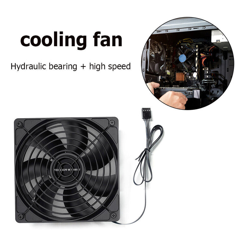 TEUCR Computer Case Fan Cooler PC Cooling Accessories 3000RPM High Air Volume