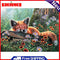 Oil Paint by Numbers Cute Fox Canvas Artwork Living Room Picture Home Decoration