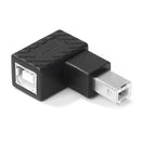 USB 2.0 Type B Male to Female Adapter Right Angled for Printer (Down)