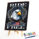 Retro Animal Poster Oil Paint By Numbers Kits Canvas DIY Home Decoration Gift