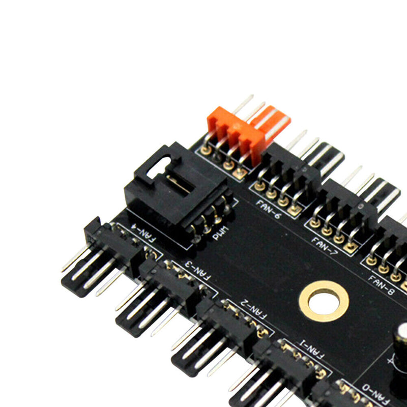 10 Ports Cooling Fan HUB SATA Power Cooler Splitter Extension Adapter
