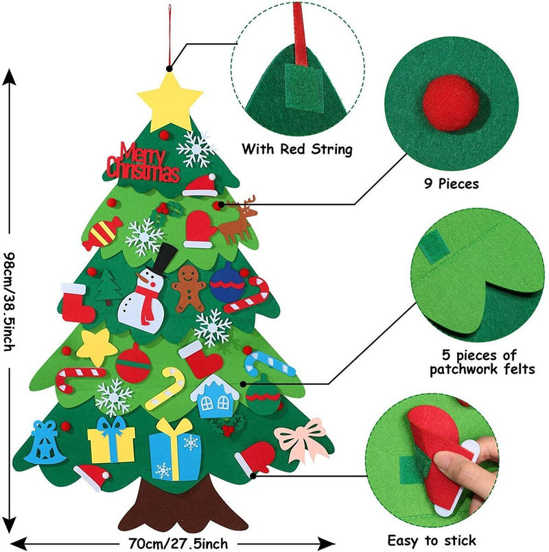 String Light Xmas Gifts Christmas Decor Christmas Ornaments Felt Christmas Tree