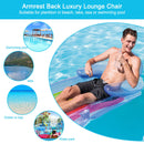 #A Swimming Pool Lounge Chair Water Inflatable Floating Row Air Mat Beach Equipm