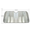 CAR WINDSHIELD SUNSHADE REFLECTIVE SUN SHADE COVER FOLDABLE 130x60 cm LARGE P1M1