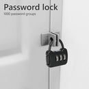 Zinc 3 Digit Code Combination Password Lock Mini Carrying Case Lock (Black)