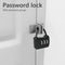 Zinc 3 Digit Code Combination Password Lock Mini Carrying Case Lock (Black)