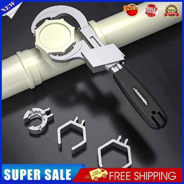 Universal Wrench Multifunctional Open End Spanner Comfort Grip Sink Repair