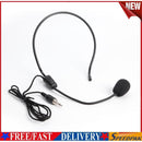 Head Mounted Microphone 3.5mm Wired Headset Mic for Teacher Guide Speech