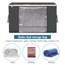 Large Capacity Clothes Storage Bag Organizer with Reinforced Handle Thick F