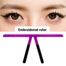 Embroidery Eyebrow Tattoo Ruler Eyebrow Makeup Aid Positioning Ruler (Pink)