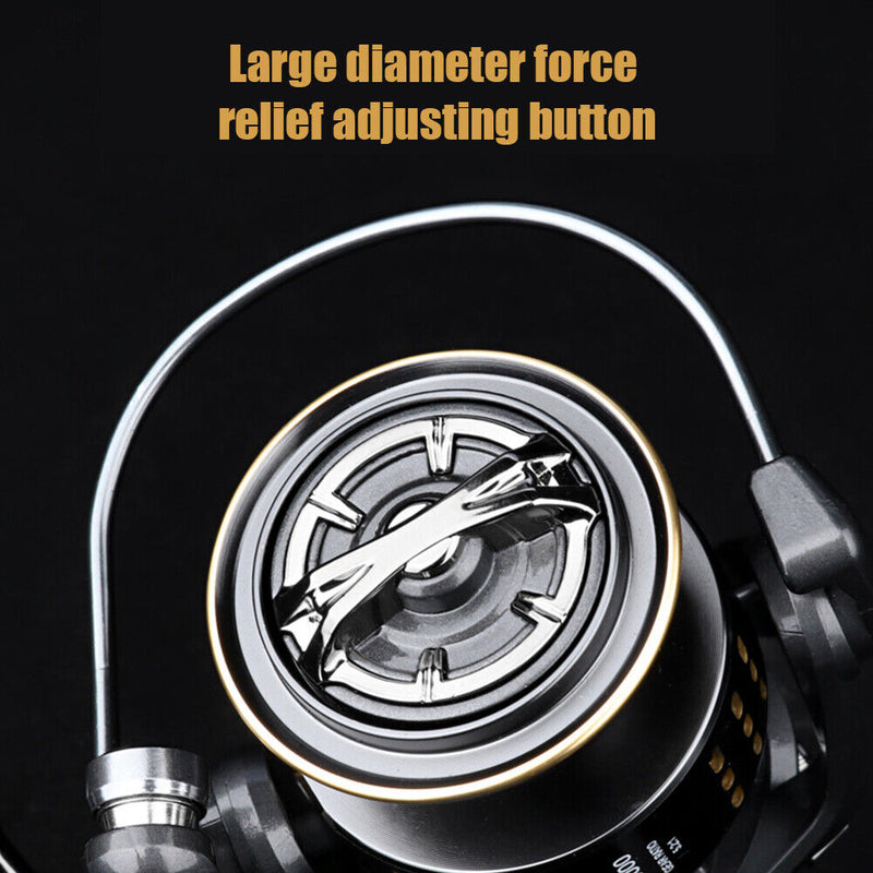 15-20kg Max Drag Spinning Fishing Reel 5.2/1 Speed Ratio Tackle (DA3000) Newly