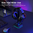 RGB Headset Stand with 3 USB 2.0 Ports Gaming PC Headphone Holder (Black) Newly