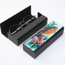 DIY Leather Diamond Painting Glasses Storage Case Mosaic Kit (Q34 Bird) Newly