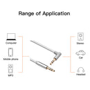 AV01S 3.5mm Aux Jack Male to Male Audio Cable for Car Headphones PC (0.5m)