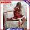 DIY Digital Picture Red Skirt Girl Oil Painting By Numbers Acrylic Craft Kit