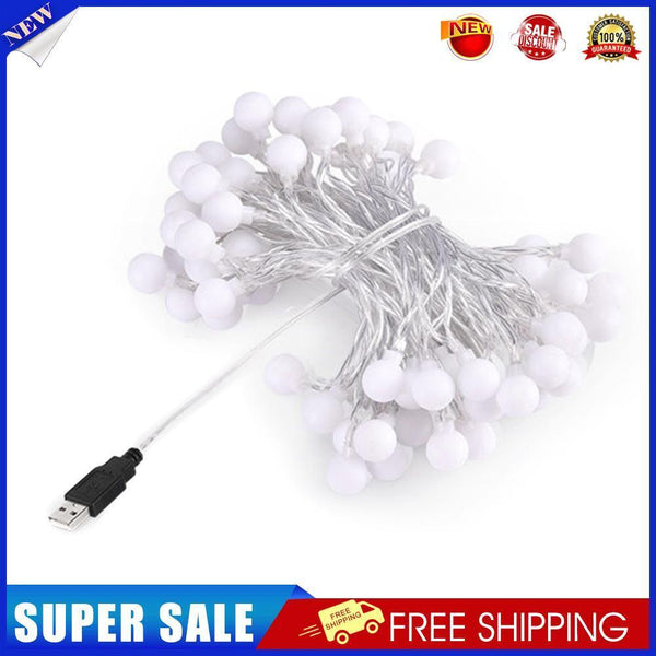 Outdoor Garland Ball String Light Camping Home Party Room Decor Lamp (C)