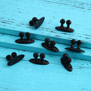 8Pcs Car Interior Clip Earphone Cable Clip Arrangement Panel Clamp(Black) Newly