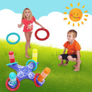 Inflatable Cross Ring Water Game Float Swim Pool Play Toys with 4 Circles