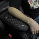 PU Leather Car Armrest Mat Armrests Storage Box Cover Pads with el