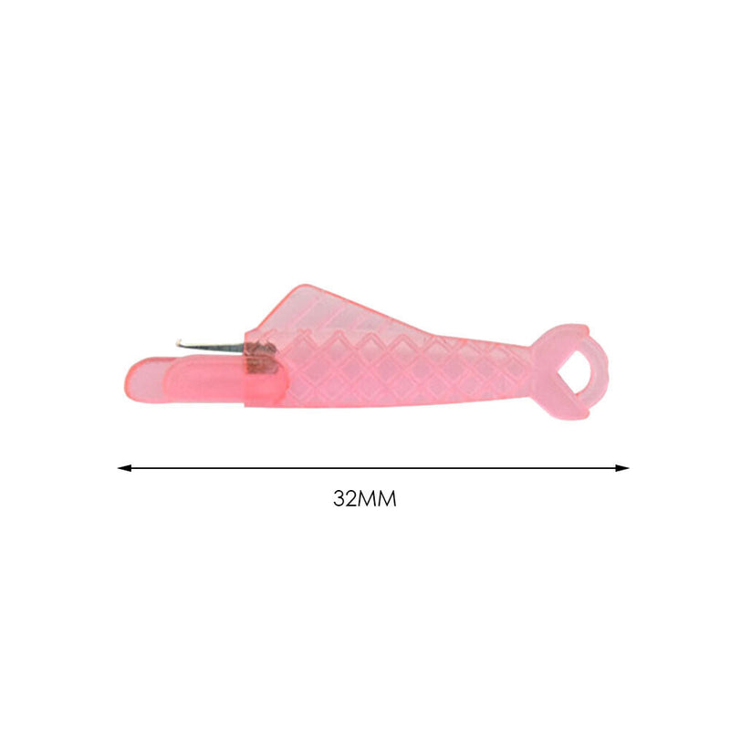 3pcs Fish Type Auto Needle Threader Plastic Quick Needle Inserter (Pink) Newly