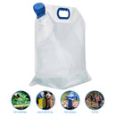 15L Foldable Portable Outdoor Camping Cooking BBQ Water Bag Carrier (Blue) Newly