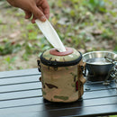 Camping Gas Tank Bag LPG Fuel Can Protective Sleeve MOLLE Tissue Bags (B) Newly