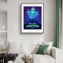 5D DIY Full Drill Round Shape Halloween Rhinestone Diamond Drawing for Home