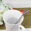 prosperveil straws strainer premium stainless steel straw and spoon drinking tube with