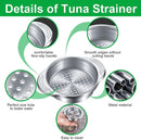 Beans Food Can Strainer Colander Oil Drainer Tuna Press Lid Tuna Can Strainer