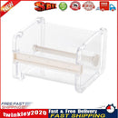 Tape Dispenser Desktop Tape Cutter Stationery Storage Box Organizer(Beige) Newly