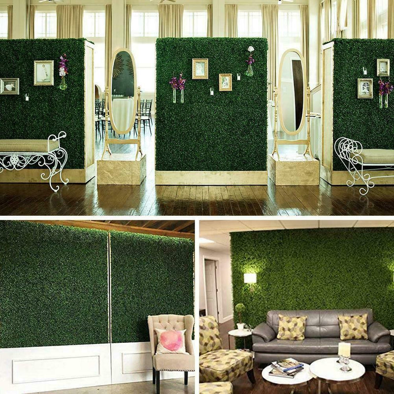 Plant Artificial Mat Greenery Wall Hedge Grass Fence Panel Decor Foliage U hot.