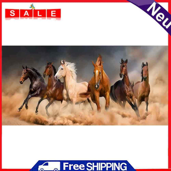 Galloping Horses Oil Paint By Numbers Kits Canvas Picture Wall Art DIY Craft Set
