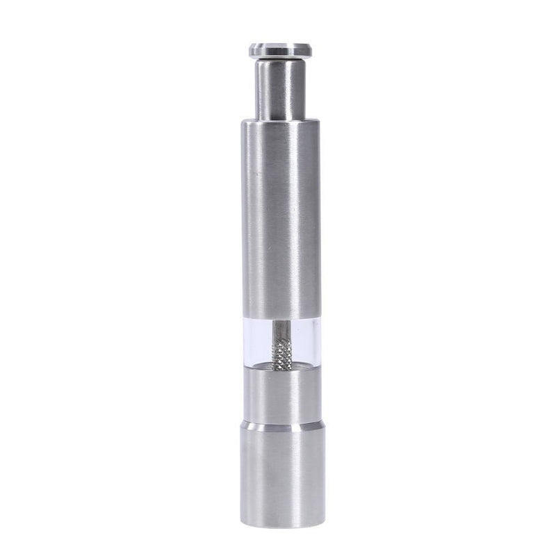 Stainless steel hand pepper mill with black pepper grinder