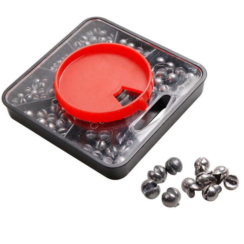 100pcs Tungsten Sinker 0.2-2g Fishing Weights Sinker Opening for Carp Bass