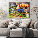 Street View Full Round Drill Diamond Painting Drawing Kit for Home Wall Decors