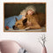 5D DIY Diamond Painting Sleeping Girl Dog Cross Stitch Embroidery Mosaic