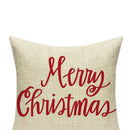 Non-fading Merry Christmas Printed Pillowcases Cleanable Sofa Car Cushion C