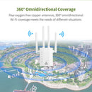 WiFi Repeater 2.4GHz 5.8GHz 1200Mbps Wi-Fi Amplifier Range Extender AP (EU)