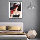 5D DIY Diamond Painting Elegant Lady Full Round Drill Mosaic Picture Wall Arts