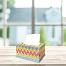 Rhinestone Drawing Handmade Art Tissue Box Case Craft for Home Office Car Decor