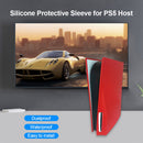 Silicone Dustproof Protective Housing Cover for PS5 (Optical Drive Red) Newly