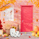 7Pcs Thanksgiving Artificial White Pumpkin Home Decoration Sets`