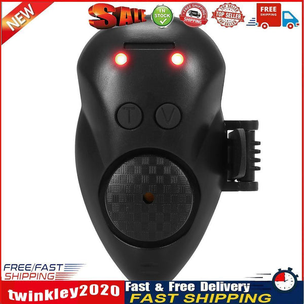 Fishing Bite Alarm Carp Sea Rod LED Indicator Alert Fishing Tackle (Red) Newly