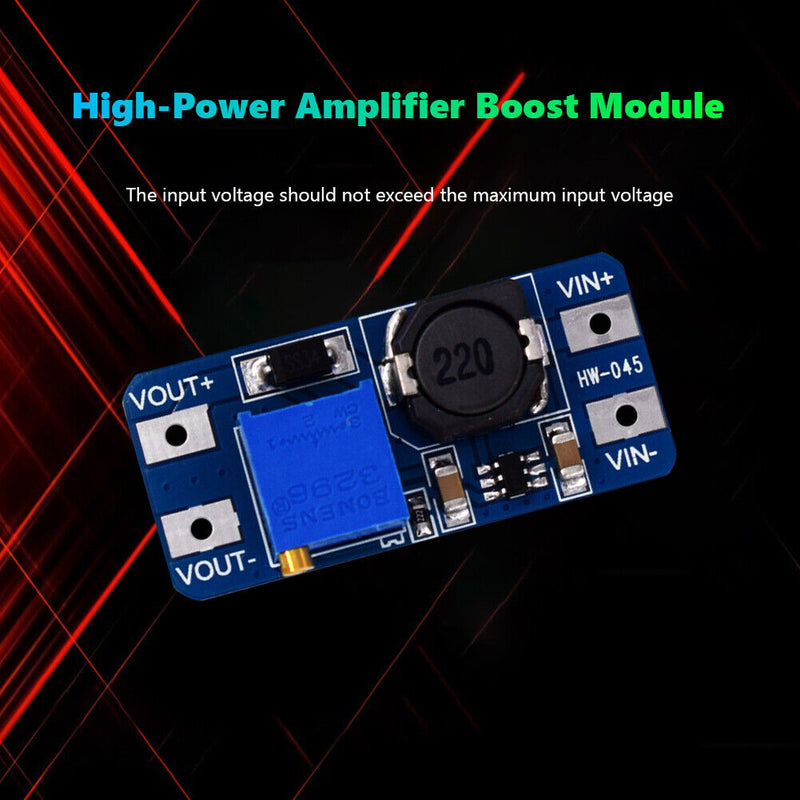 HW-045 2V-24V Adjustable Boost Module 2A Booster Power Step Up Board Converter