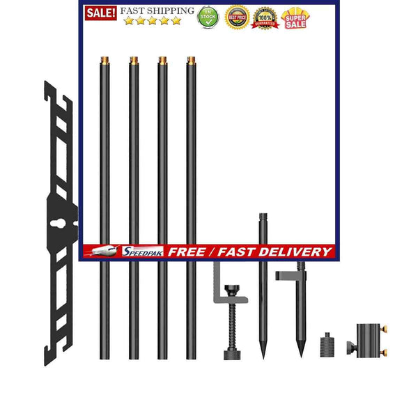 Light Pole Shelves of Camping Standing Lamp Adjustable Height & Angle Design